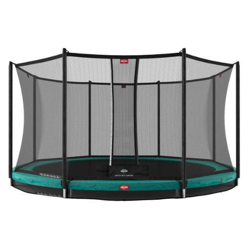 Berg Trampoline Favorit Inground 330 groen + veiligheidsnet comfort