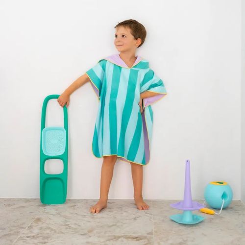 Quut Poncho for children Lagoon
