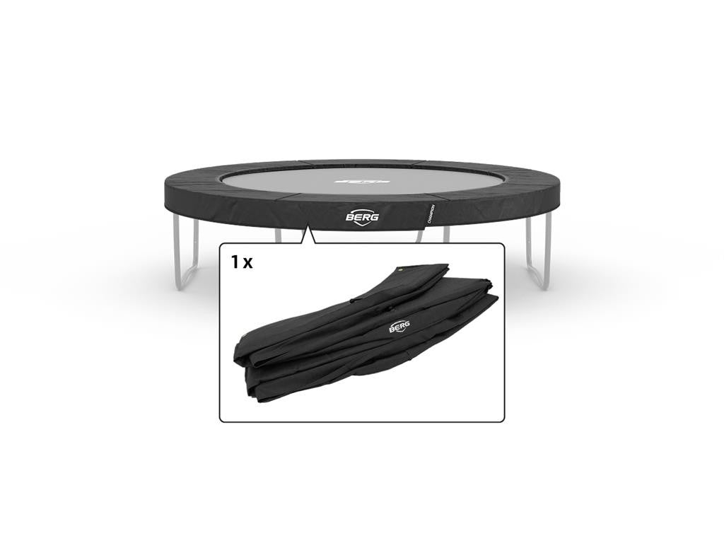 BERG Trampoline Champion Regular 380 - beschermrand grijs