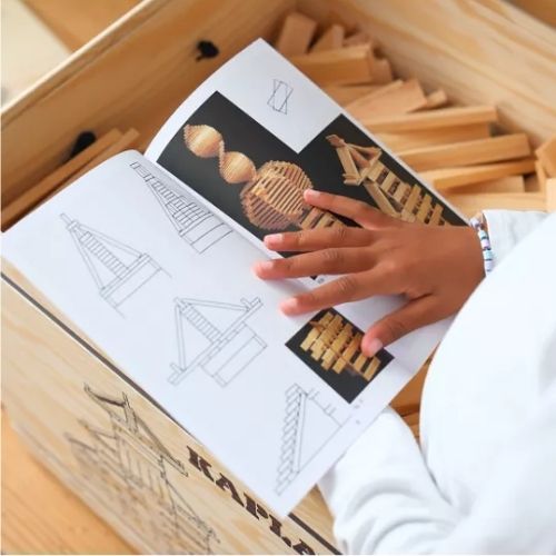 Coffret en bois Kapla avec 1000 planches
