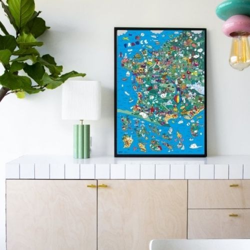 Poster à colorier OMY France + stickers