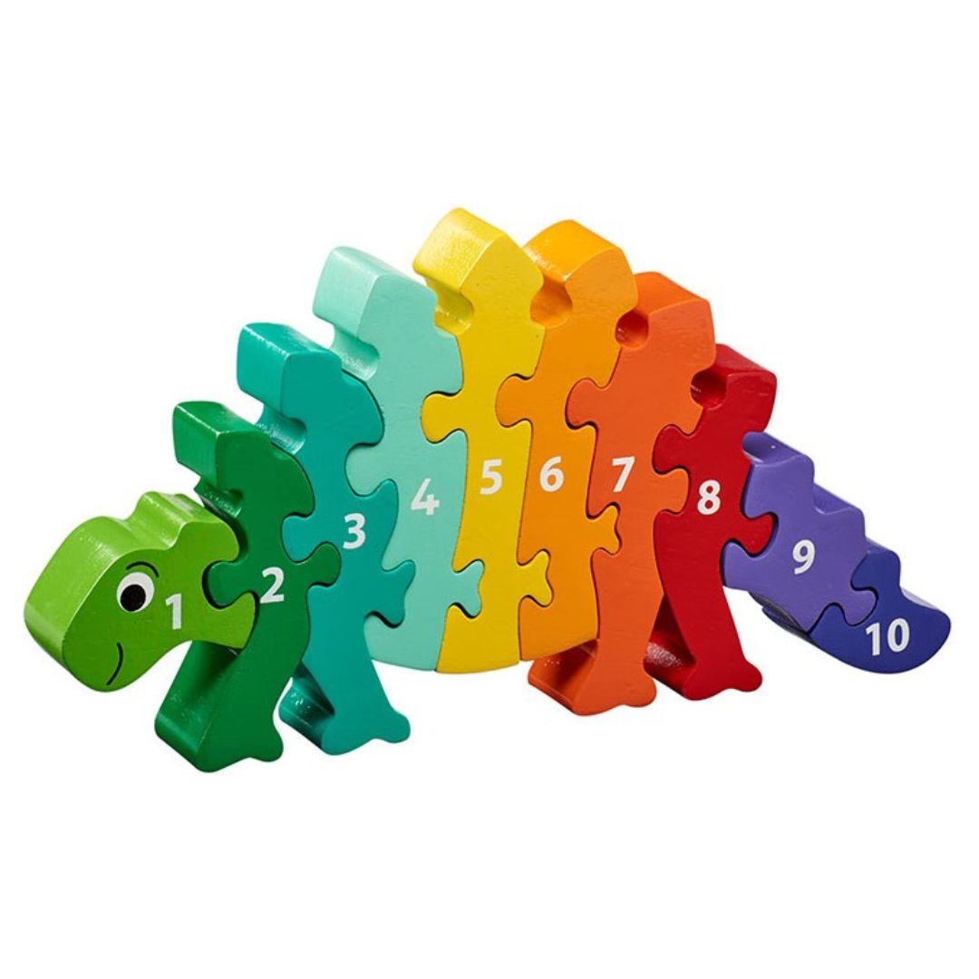 Lanka Kade puzzle en bois dinosaure apprendre à compter de 1 à 10
