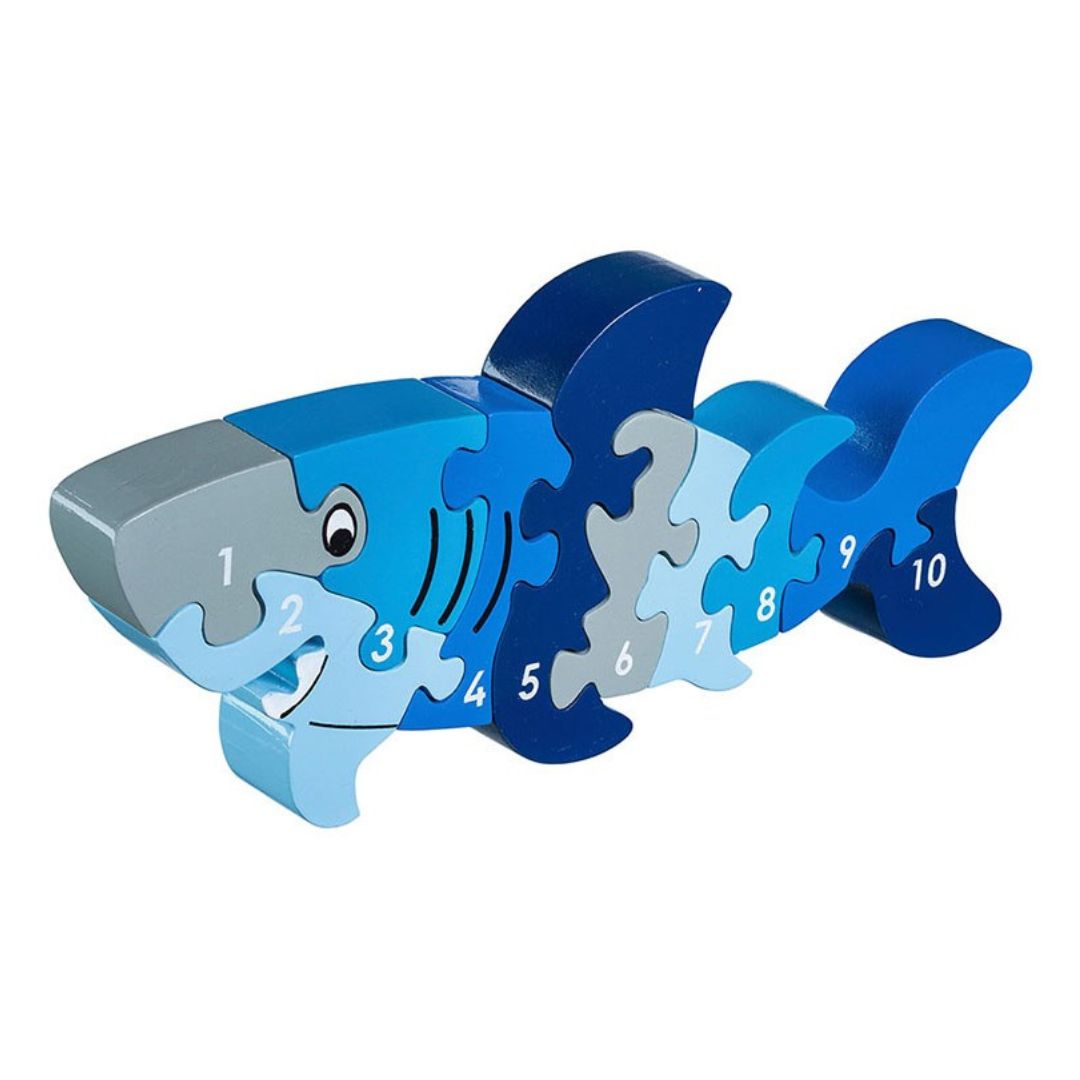 Lanka Kade wooden puzzle shark learn to count 1-10