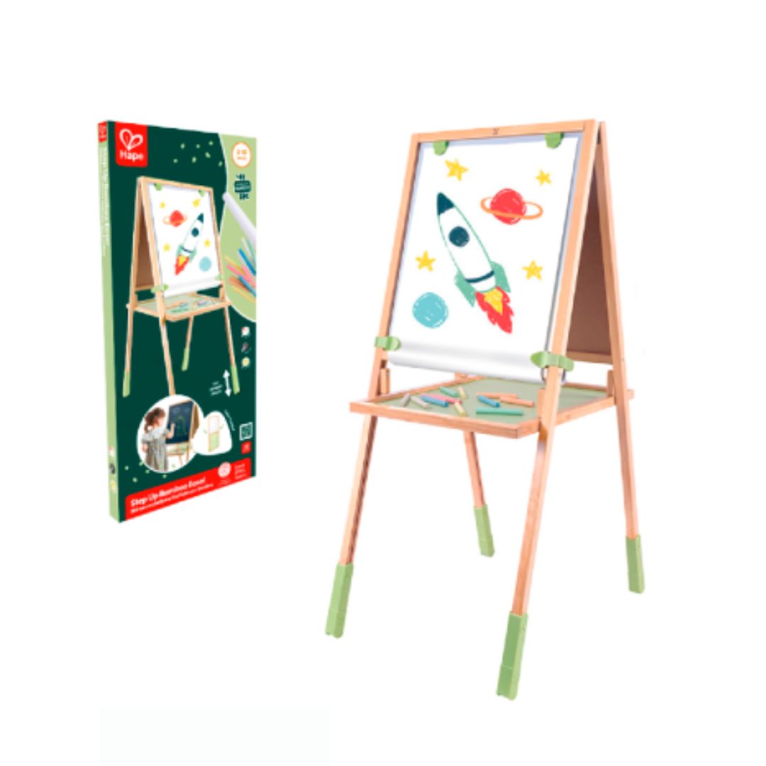 Hape bamboe schoolbord - verstelbare hoogte