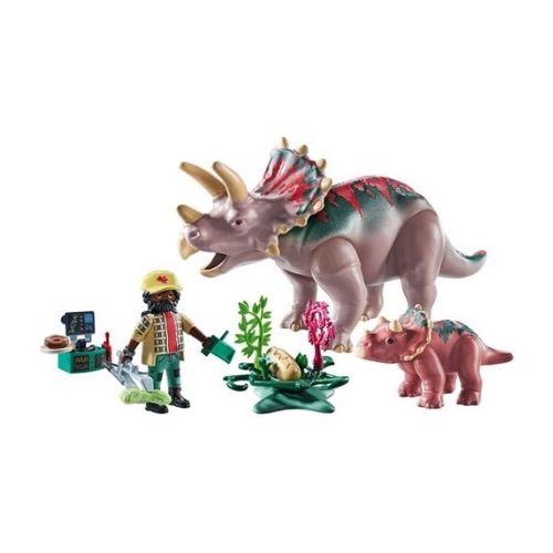 Playmobil Triceratops met familie