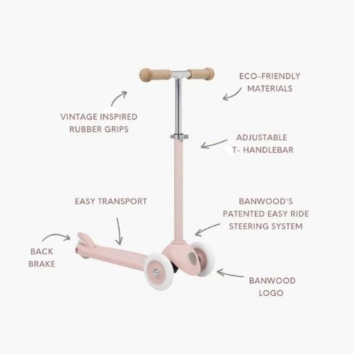 Banwood Ecoscooter Faded Pink