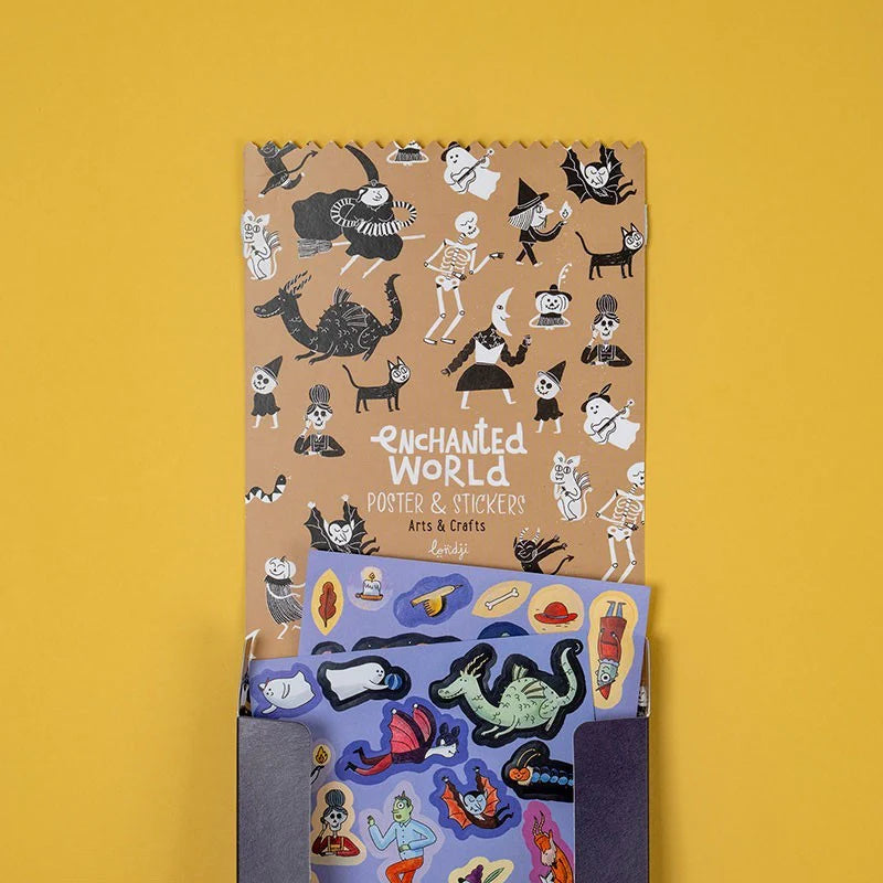Londji Spookkasteel Enchanted world poster + stickers