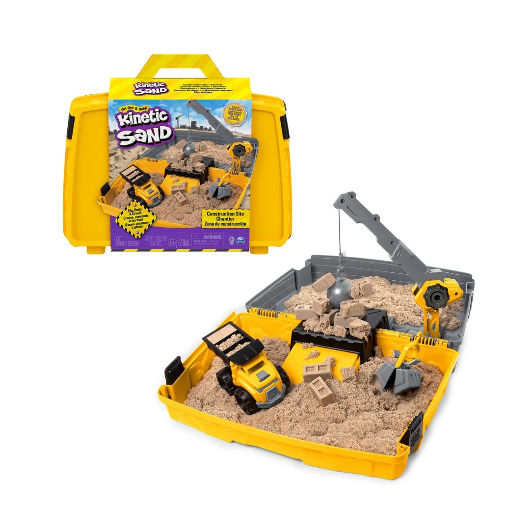 Kinetisch zand bouwplaats speelset