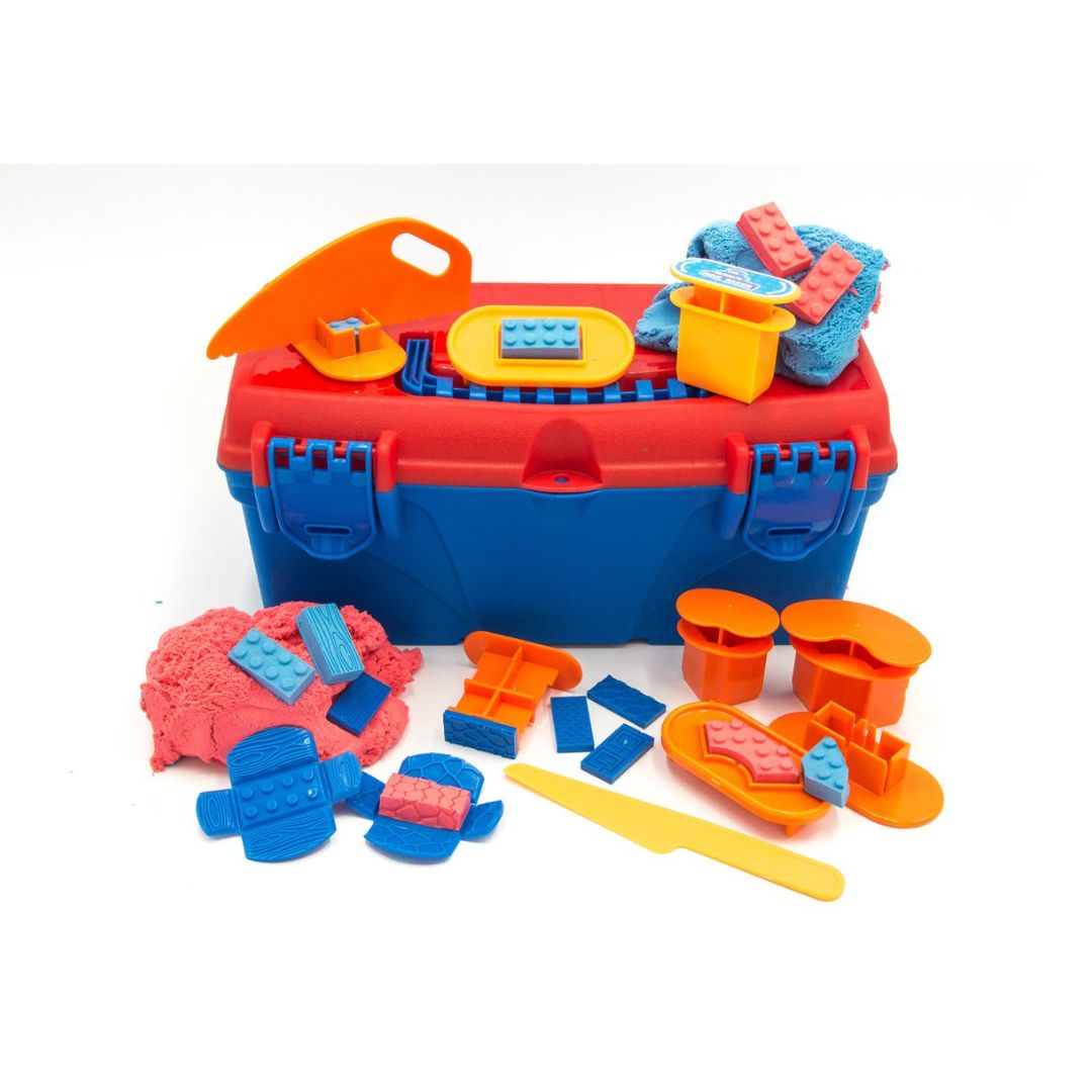 Mad Mattr Toolbox 20 stuks - Bouwset met speeldeeg