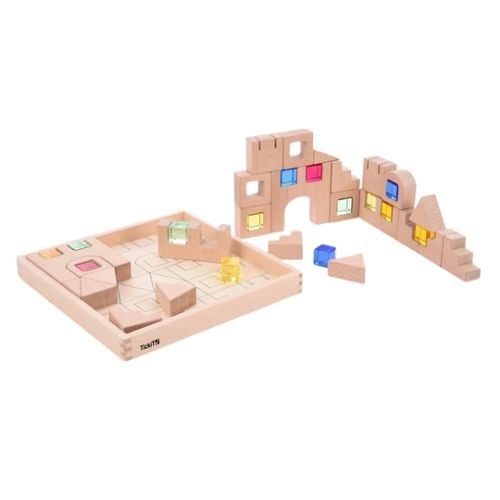 Tickit Houten Bouwstenen Met Edelstenen