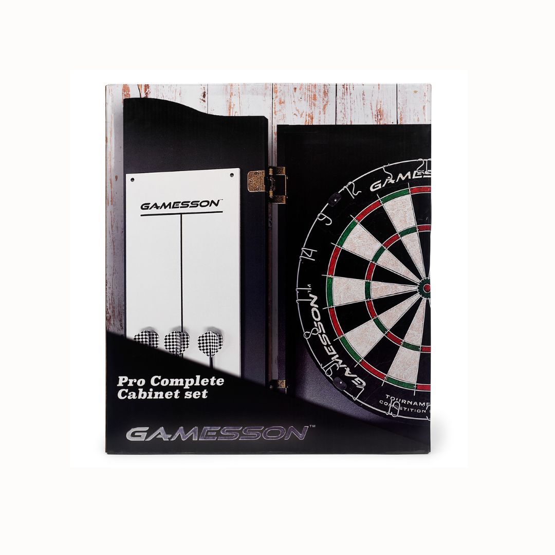 BEX Pro Complete Dartset - dartsboard in kast - met 2x3 pijltjes