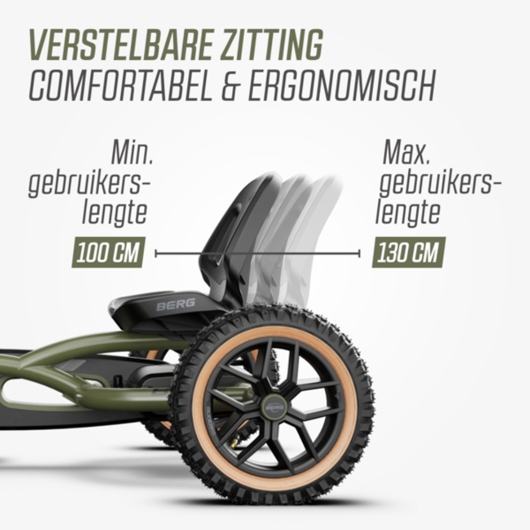 BERG Buddy Trail Green + handbrake