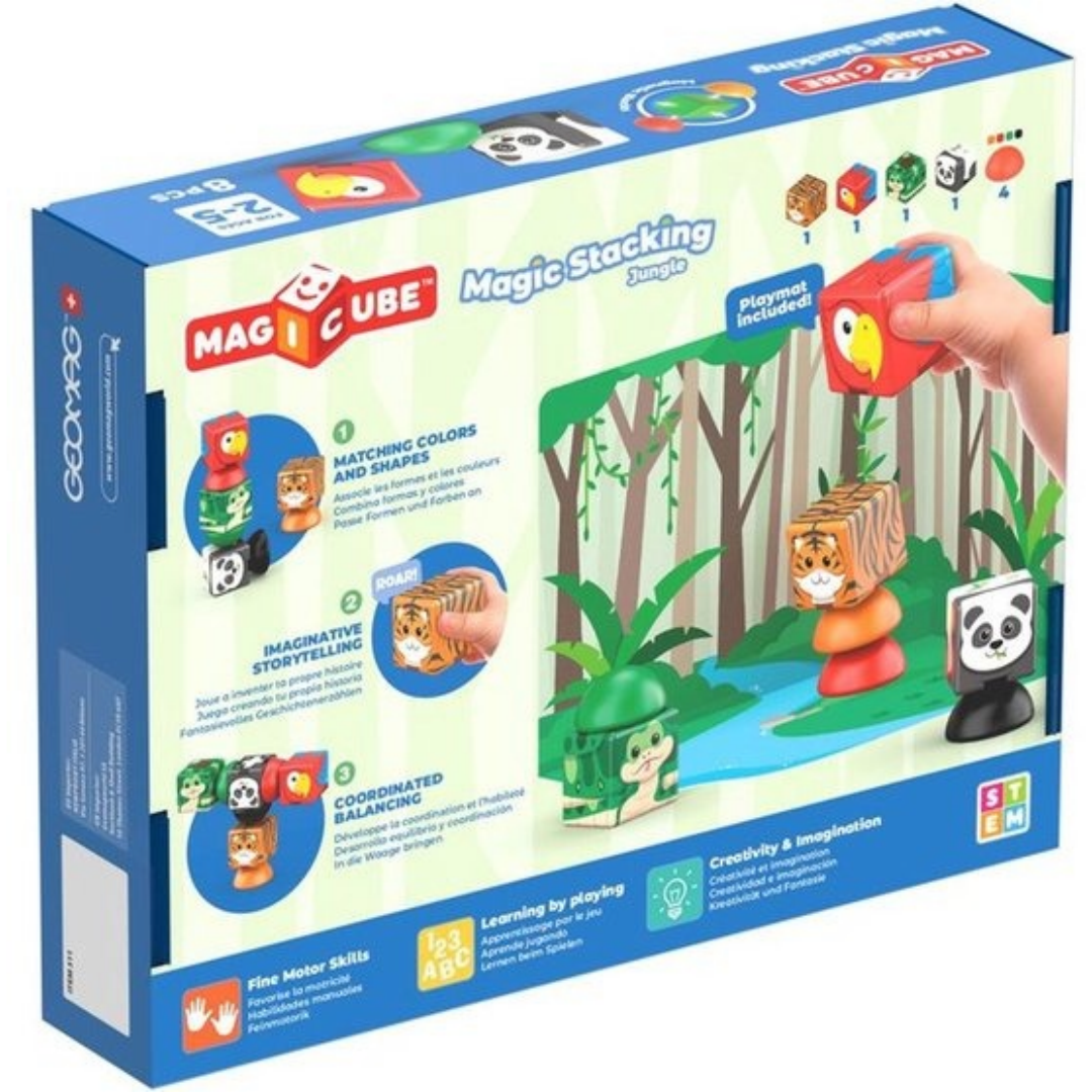 Geomag Magicube stacking Jungle 8 pcs