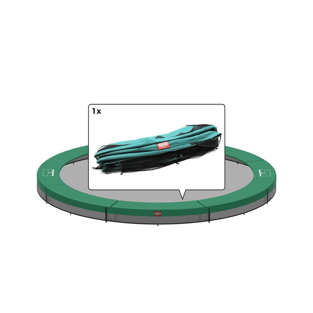 Berg Trampoline Favorit Inground 330 - beschermrand groen (8-delig)