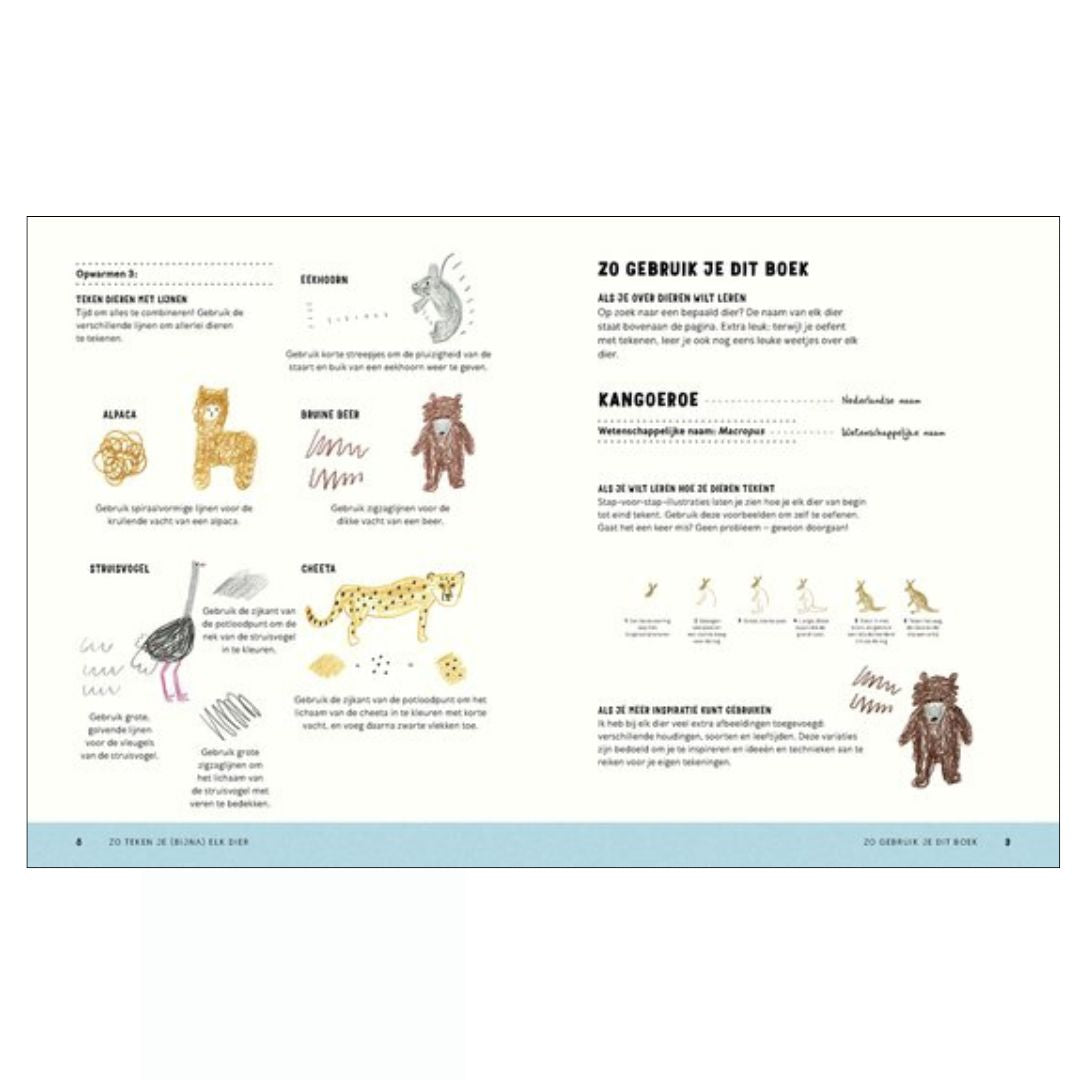 Boek 'Zo teken je bijna elk dier'