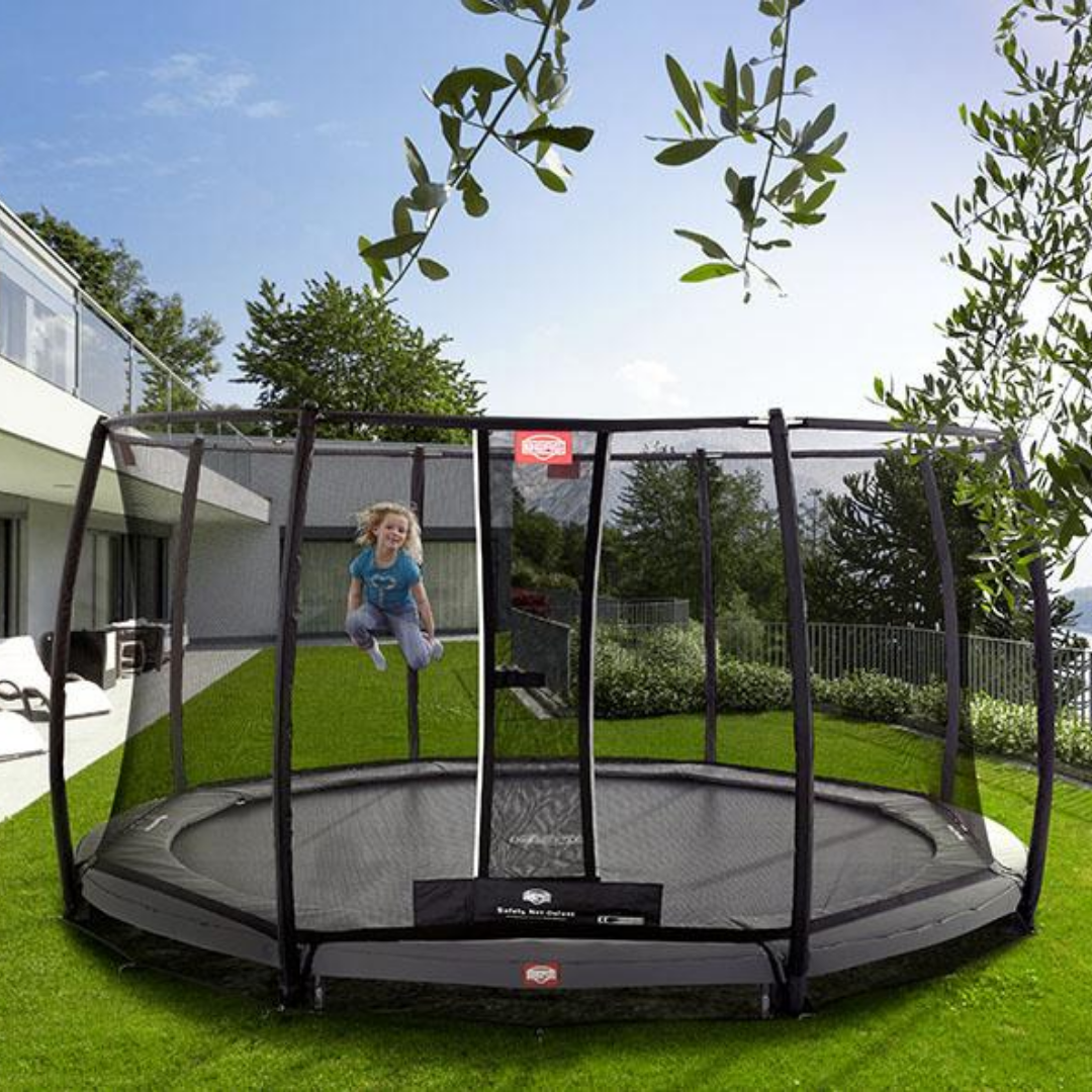 BERG Champion InGround 330 Gray + Safety Net Deluxe
