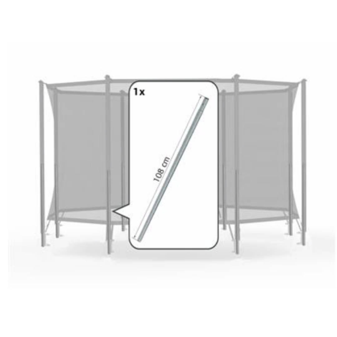 Berg Safety net Comfort - onderpaal + veerclip (108cm)