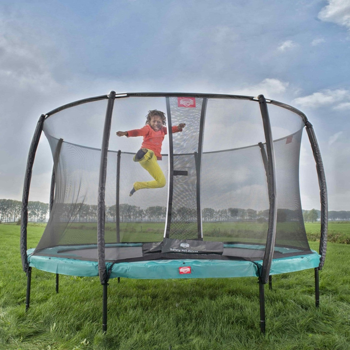 Berg Trampoline Champion Regular 270 groen + Safety net Deluxe
