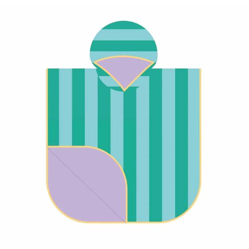 Quut Poncho for children Lagoon
