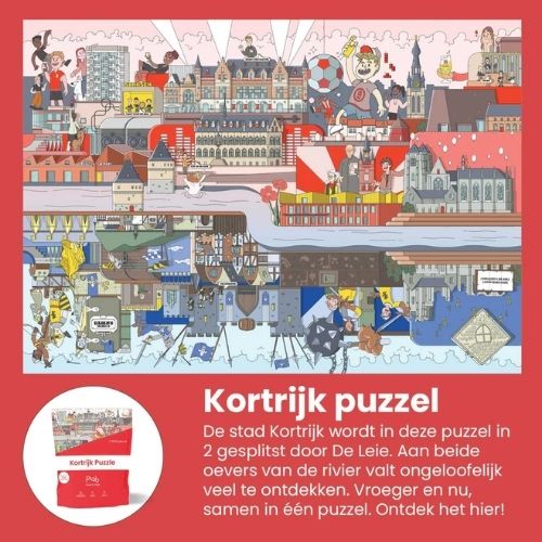 Kortrijk puzzel - 1000 stukjes