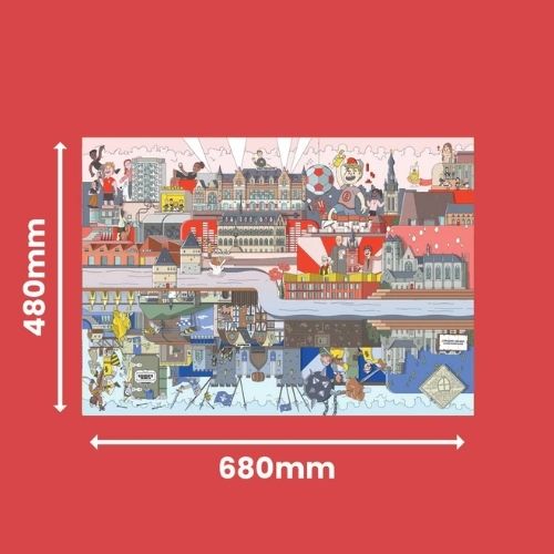 Kortrijk puzzel - 1000 stukjes