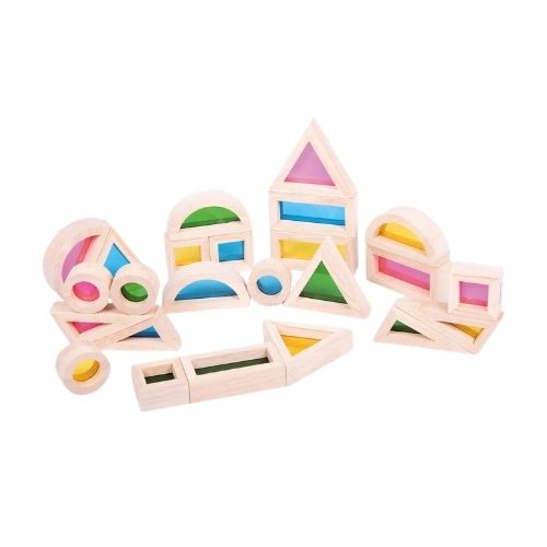 Tickit Houten Regenboogblokken (24st)