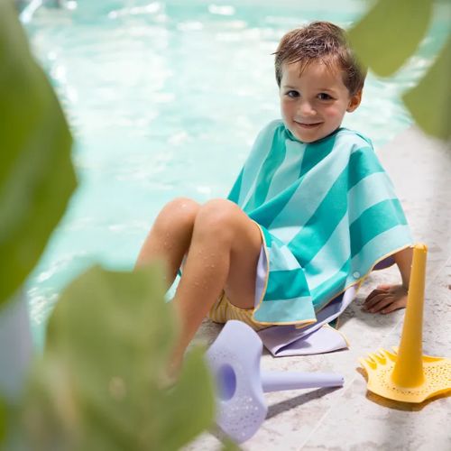 Quut Poncho for children Lagoon