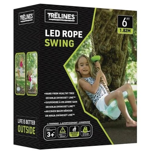 Corde d'escalade et balançoire à LED Trelines