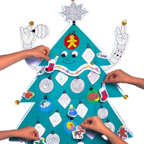 Affiche à colorier OMY Sapin de Noël
