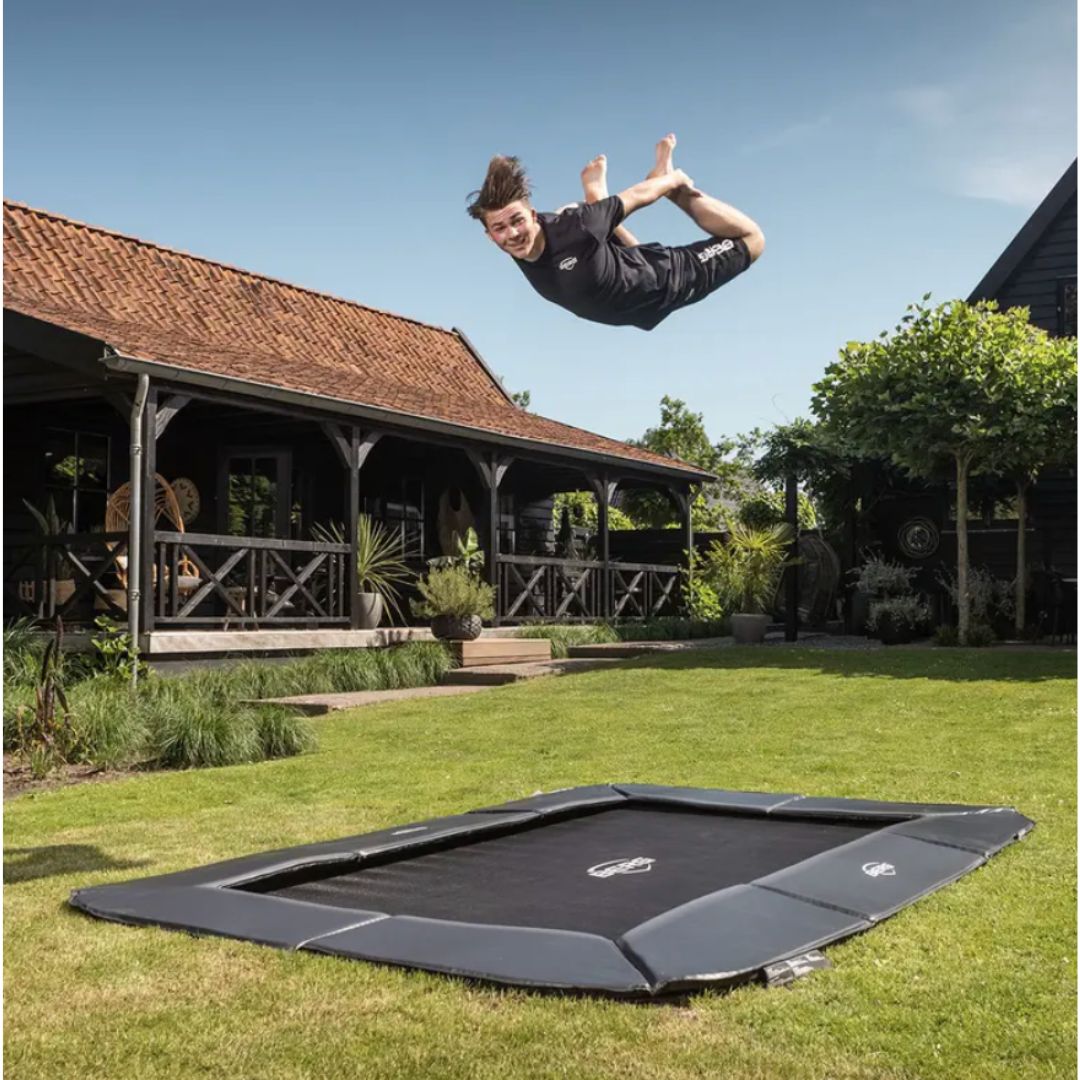 Trampoline Berg Sports Ultim Champion Flatground 410 gris