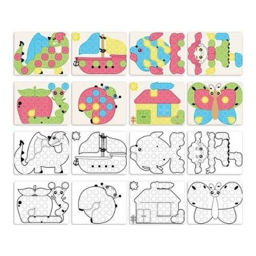 Quercetti Fantacolor steekparels Junior Bio (58st)