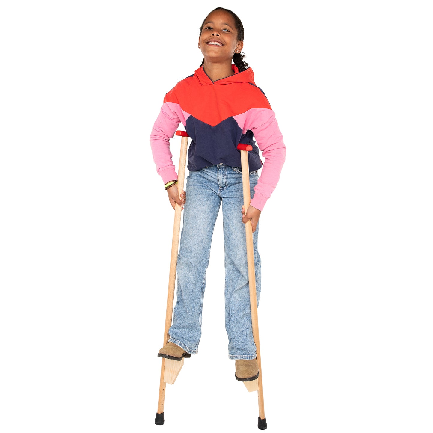 GOKI houten stelten - 103cm verstelbaar