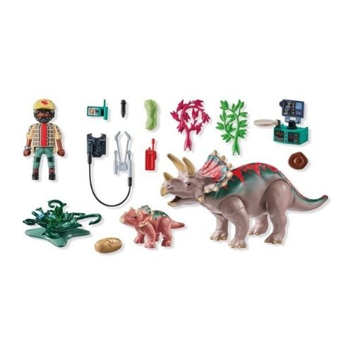 Playmobil Triceratops met familie