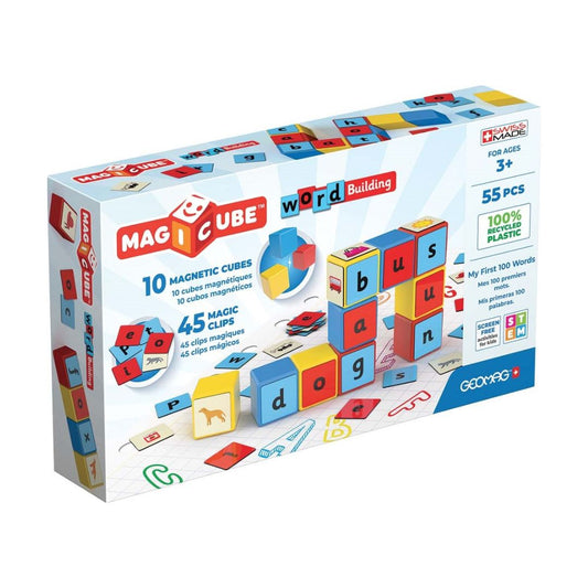 Geomag Magicube Woordenbouwer 55-delig met 10 blokken