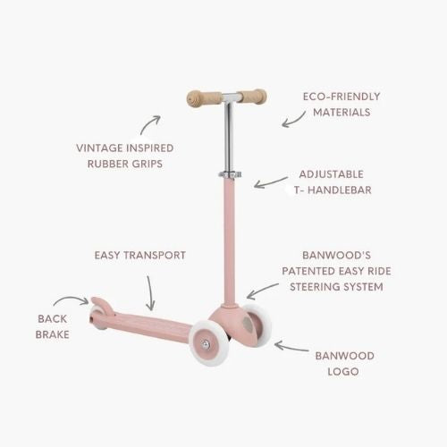 Banwood Ecoscooter Dusty Rose