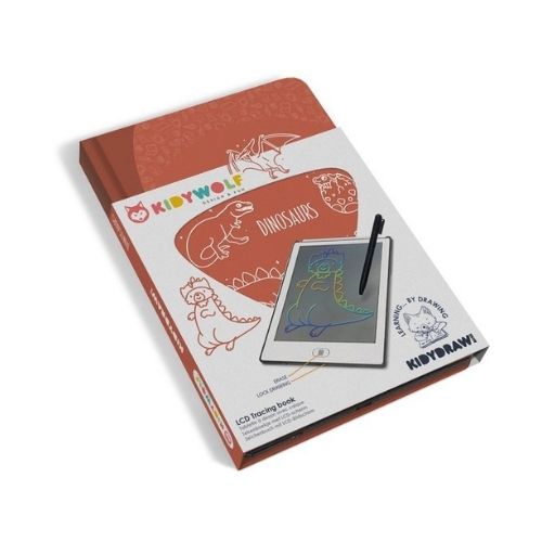 Kidywolf Kidydraw mini tekenblok 30 dinosaurussen