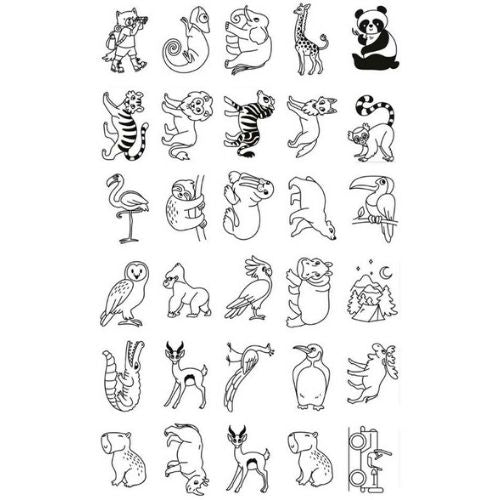 Kidywolf Kidydraw mini tekenblok 30 dieren