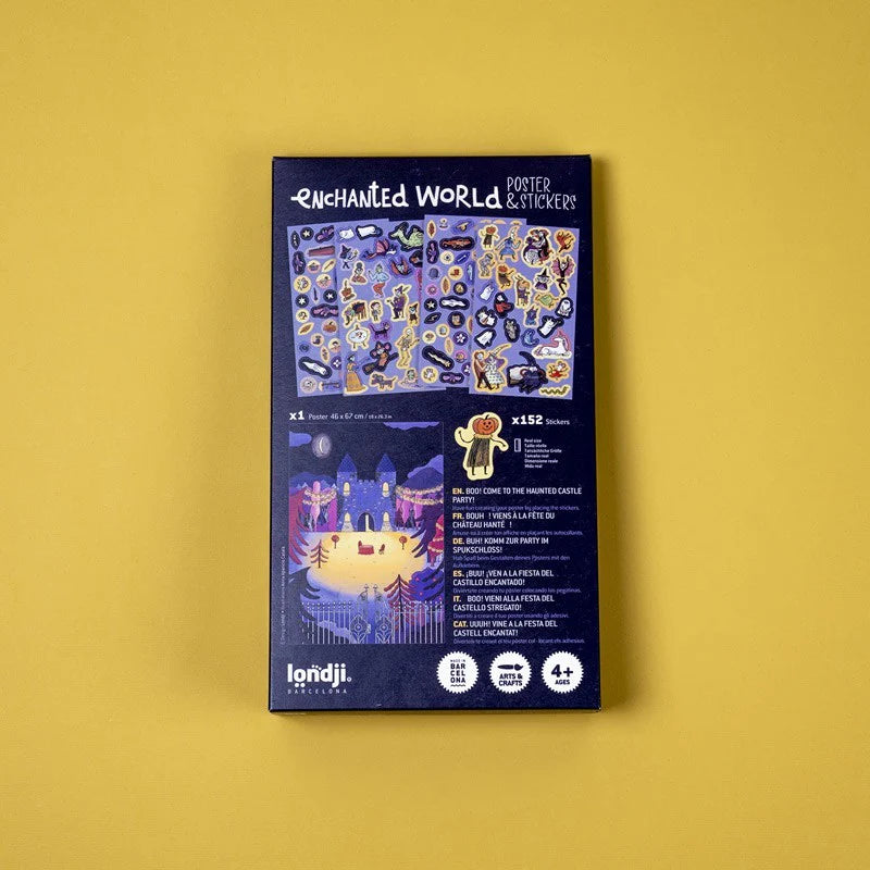 Londji Spookkasteel Enchanted world poster + stickers