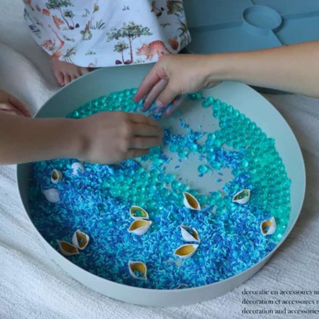 Jellystone sensorische speeltray blauw 2-in-1