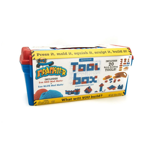 Mad Mattr Toolbox 20 stuks - Bouwset met speeldeeg