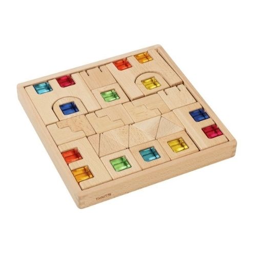 Tickit Houten Bouwstenen Met Edelstenen