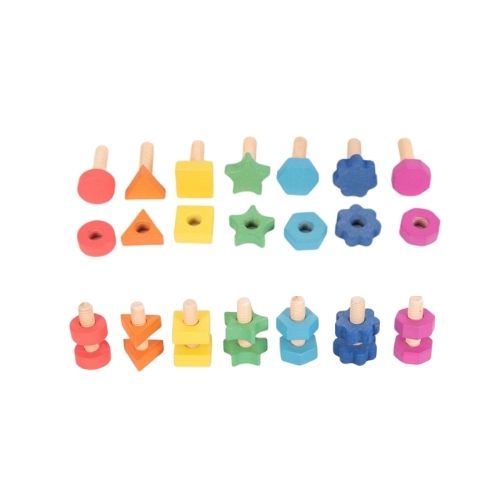 Tickit Regenboog Houten Moeren en Bouten