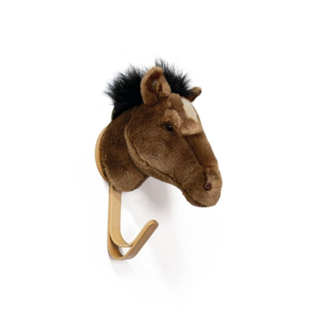 Wild and Soft Pluche Kledinghanger Bruin paard