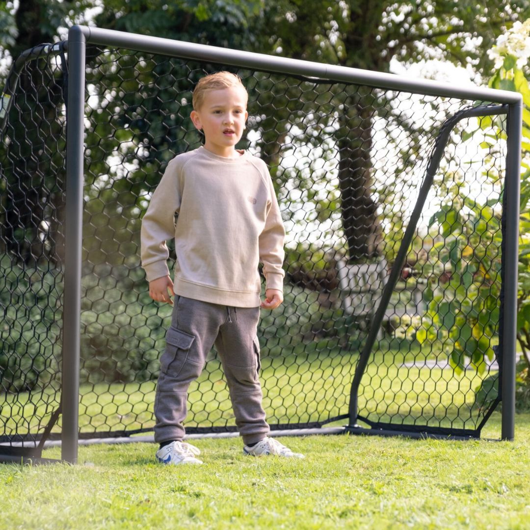 EXIT Scala aluminium voetbaldoel zwart 180x120cm