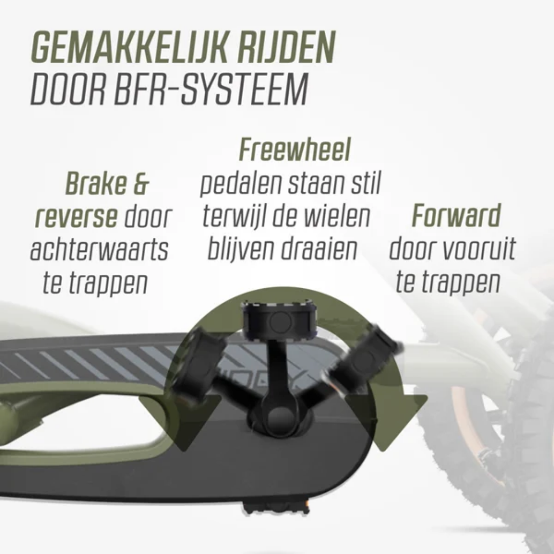 BERG Buddy Trail Green + handbrake