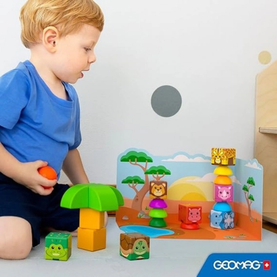 Geomag Magicube stacking Safari 16 pcs