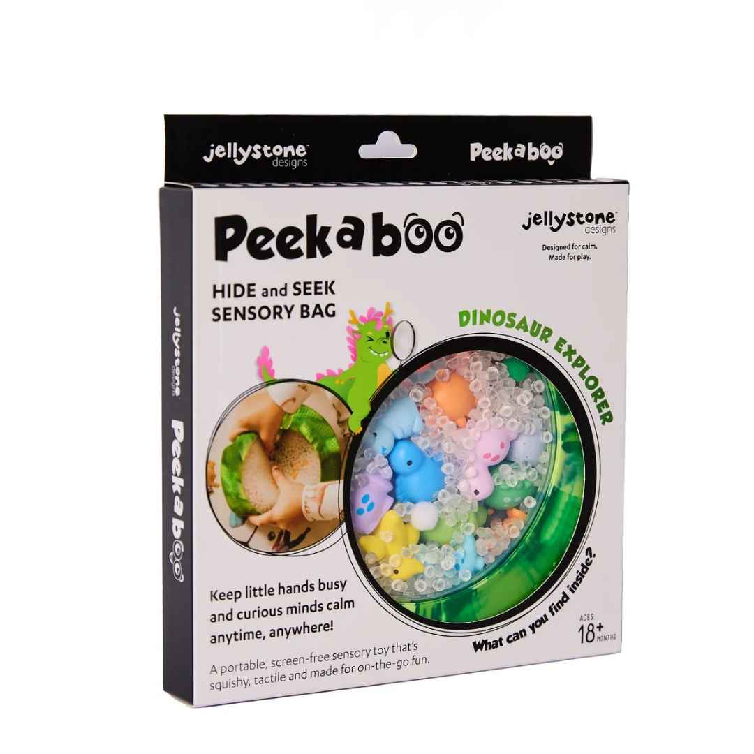 Jellystone Peekaboo Dino sensory bag