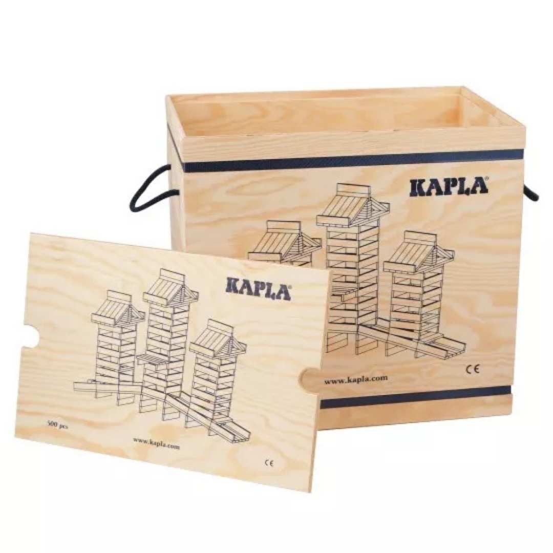 Kapla Houten box met 500 plankjes
