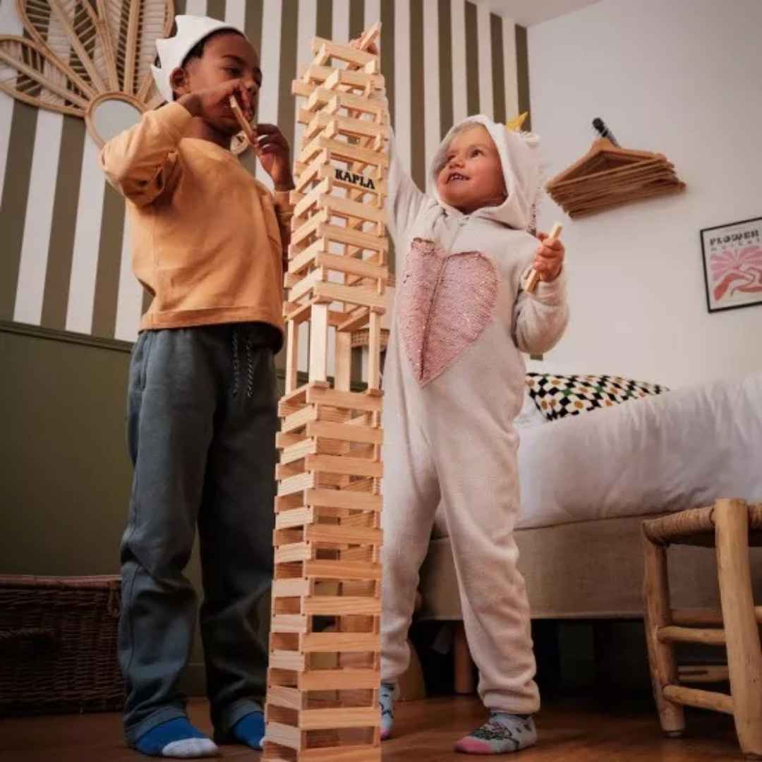 Kapla Houten box met 500 plankjes
