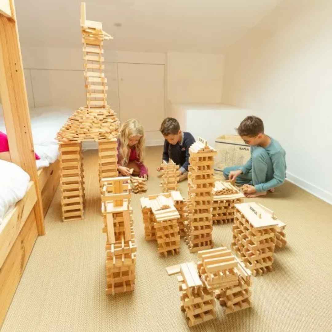 Kapla Houten box met 500 plankjes